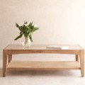 Catalina Coffe Table Travertine Top