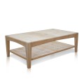 Catalina Coffe Table Travertine Top