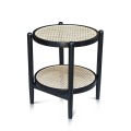 Side Table Junifer Round Tapper Legs Black Color