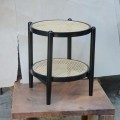 Side Table Junifer Round Tapper Legs Black Color