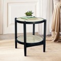 Side Table Junifer Round Tapper Legs Black Color