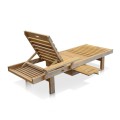 Sun Lounger Double Flip With Arm Right No Wheels