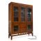 Teak Kitchen Storage - Solid Wood Pantry Glass Doors Detailed View