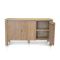 Teak Sideboard - Turned Wood Stiles - Single Cabinet Door Opened