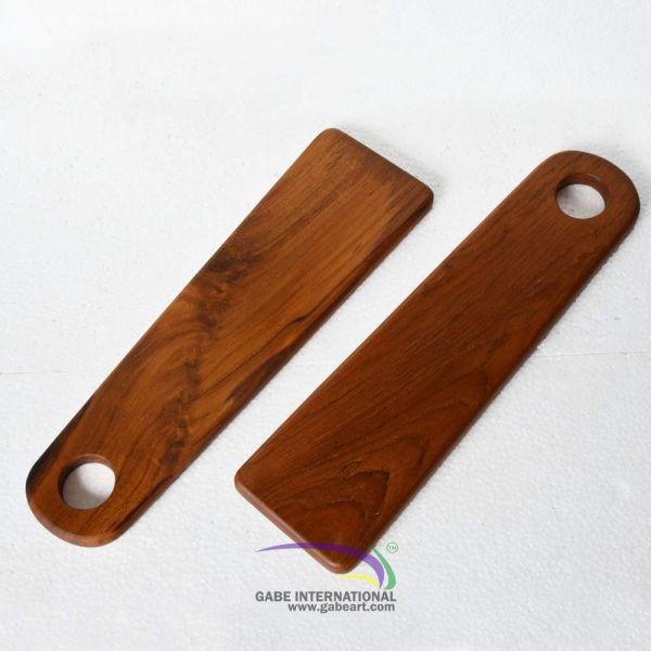 Pair of teak wood plat cutting board