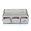 3 Drawers Cabinet  Rustic White icon