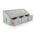 3 Drawers Cabinet  Rustic White icon