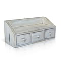 3 Drawers Cabinet  Rustic White icon