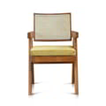 Armchair Summer In Teak With Rattan Back And Seat - Natural Colour icon