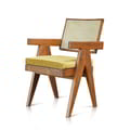 Armchair Summer In Teak With Rattan Back And Seat - Natural Colour icon