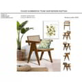 Armchair Summer In Teak With Rattan Back And Seat - Natural Colour icon