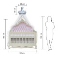 Baby Crib With Crown