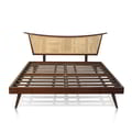 Bed London In Teak With Rattan Headboard - Queen Size icon