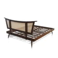 Bed London In Teak With Rattan Headboard - Queen Size icon