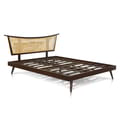 Bed London In Teak With Rattan Headboard - Queen Size icon