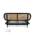Bed Neonouveau Model B In Teak With Rattan - Queen - New Size B icon