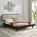 Bed Neonouveau Model B In Teak With Rattan - Queen - New Size icon