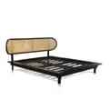 Bed Neonouveau Model B In Teak With Rattan - Queen Size icon