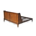 Bed Oblique Headboard In Teak Mattress Size 180x200 With Rattan Weaving icon