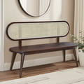 Bench In Teak With Rattan Lias - Rby Color icon