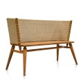 Bench With Rattan Rapat