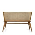 Bench With Rattan Rapat