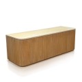 Cabinet Original With Travertine Top Teak