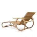 Chaise Lounge Deco In Teak Slats icon