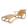 Chaise Lounge Deco In Teak Slats icon