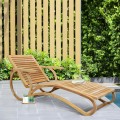 Chaise Lounge Deco In Teak Slats icon