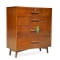 Side detail Teak chest of drawers for Citra