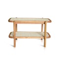 Coffee Table Junifer Rattan With Shelve