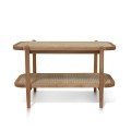 Coffee Table Junifer Rattan With Shelve