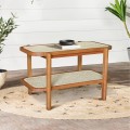 Coffee Table Junifer Rattan With Shelve