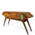 Console Table Futuristic Teak Wood icon