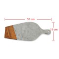 Cutting Board Padle 1 Marble Teak