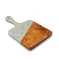 Cutting Board Plat1 Marble Teak