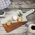 Cutting Board Plat2 Marble Teak