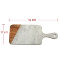 Cutting Board Plat3 Marble Teak