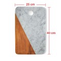 Cutting Board Recta Marble Teak