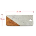 Cutting Board Recta2 Marble Teak