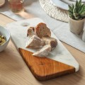 Cutting Board Recta2 Marble Teak