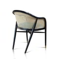 Dining Chair Round Back And Arm With Rattan Teak icon