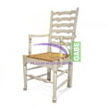 Dining Table Country Style ,ladderback Disign icon