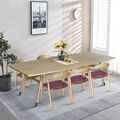 Dining Table Oval Top In Teak New Size C icon