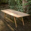 Dining Table Oval Top In Teak New Size B icon