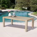 Dining Table Slatted Top With Brass Parasol Hole Cup icon