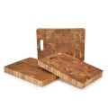 End Grain Cutting Board Teak Wood