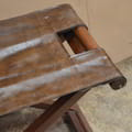 Foldable Stool With Leather icon