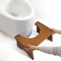 Folding Teak Toilet Stool Bath Room